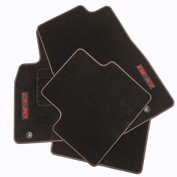 Alfombrillas De Goma Para Mazda CX-30 (desde 2019) - Delanteras, Forma De Bañera, Antideslizantes - Protegen Suelo De Suciedad Y Humedad
